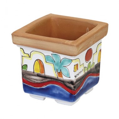 Vaso Portapianta Ceramiche De Simone Dammusi VSPQ819FK Vaso Portapianta Ceramiche De Simone Dammusi VSPQ819FK